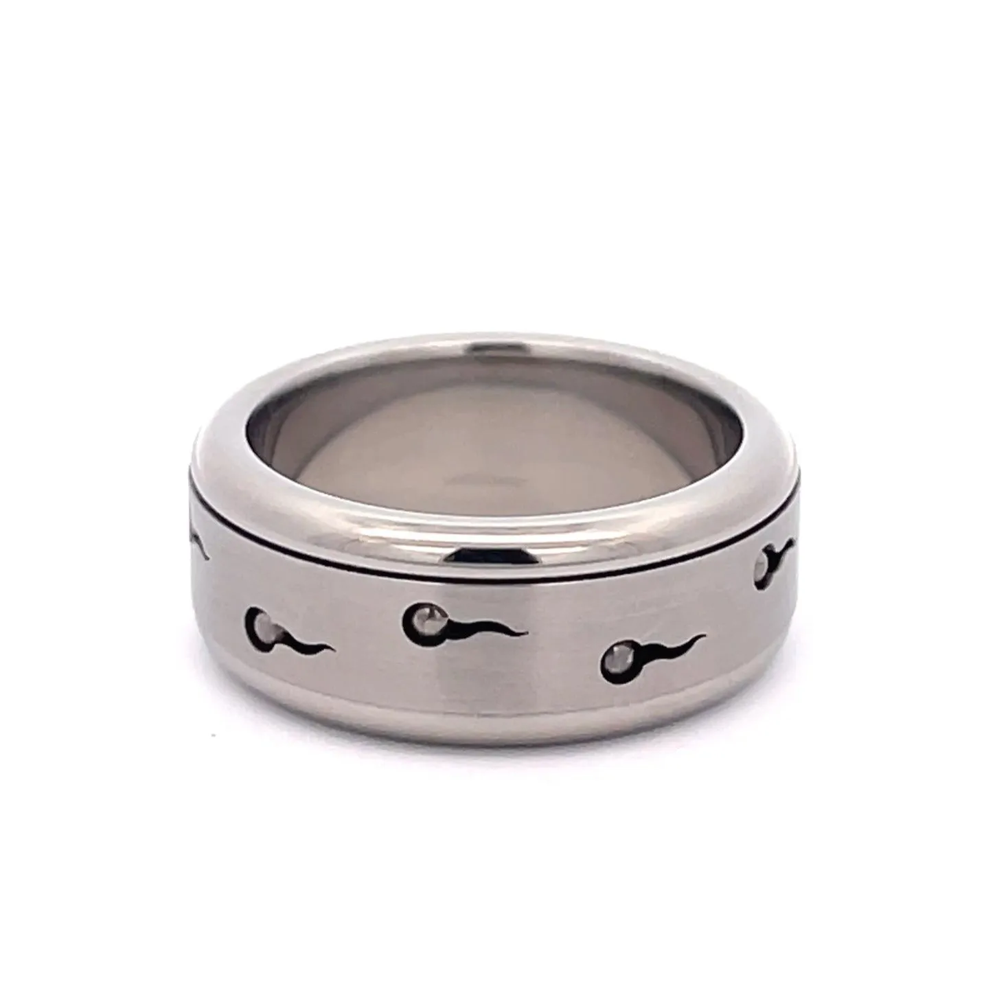 10mm Stainless Steel Spinner Ring