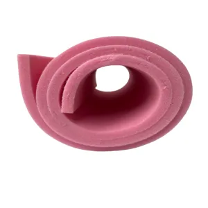 1/2" Pink High Density Sew Foam With Tricot Backing - (ROLL 16 YARDS)