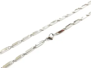 24"/28" Stainless Steel Necklace, 3mm Prism Style | 24/28“ 不鏽鋼項鏈 3mm 長方形鏈