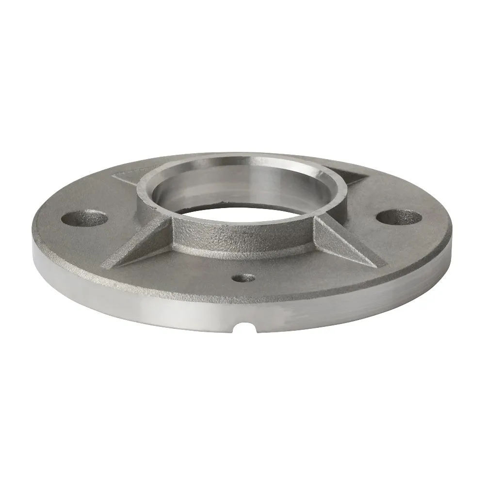 304 Post Base Plate 100mm Diameter To Suit 42.4mm Tube