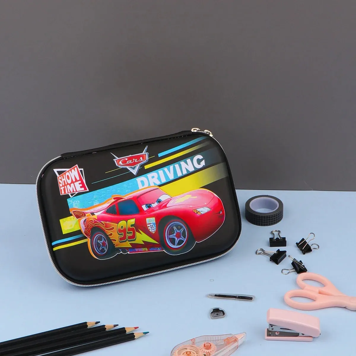 3D McQueen Embossed Pencil Pouch