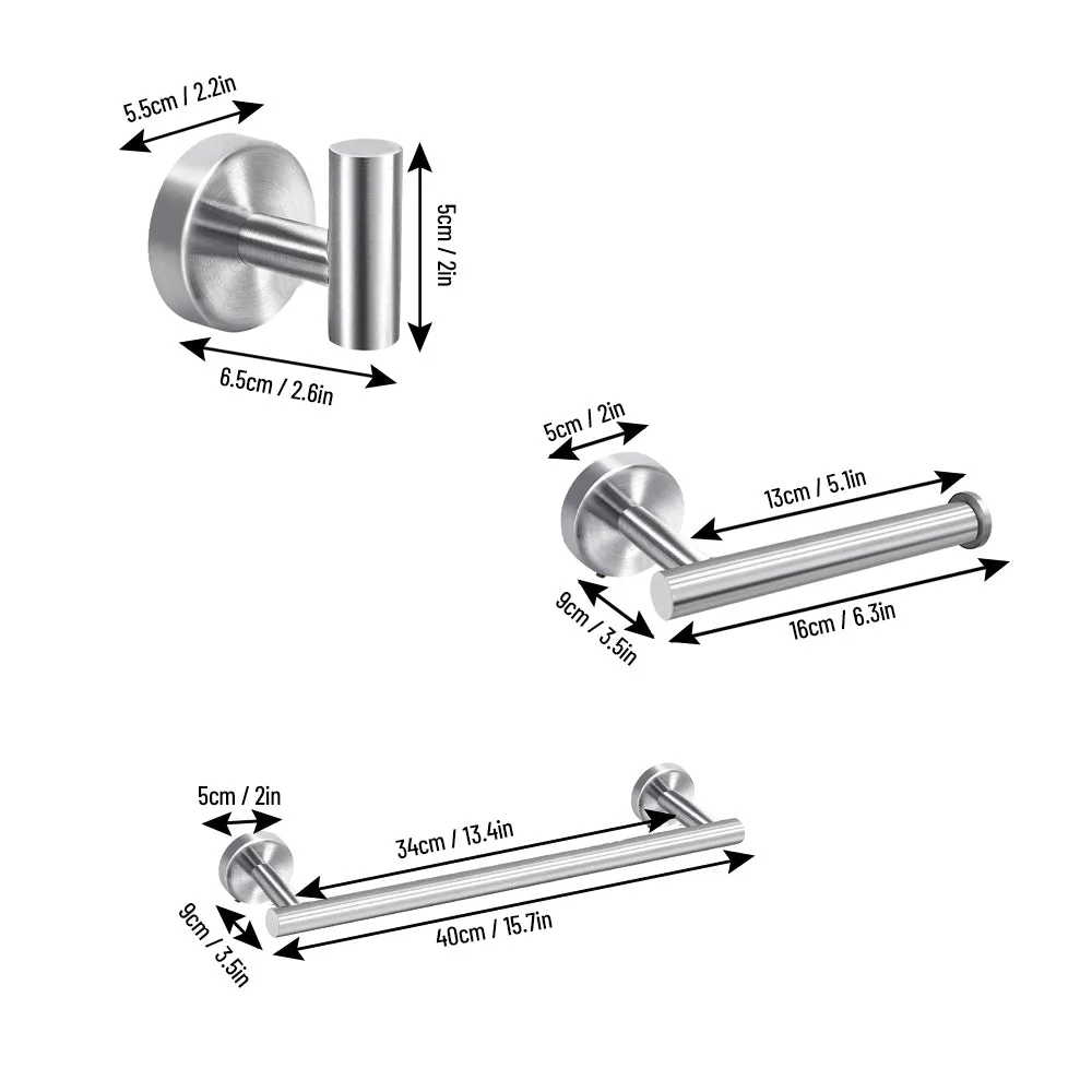 4 Pieces Bathroom Hardware Accessories Set