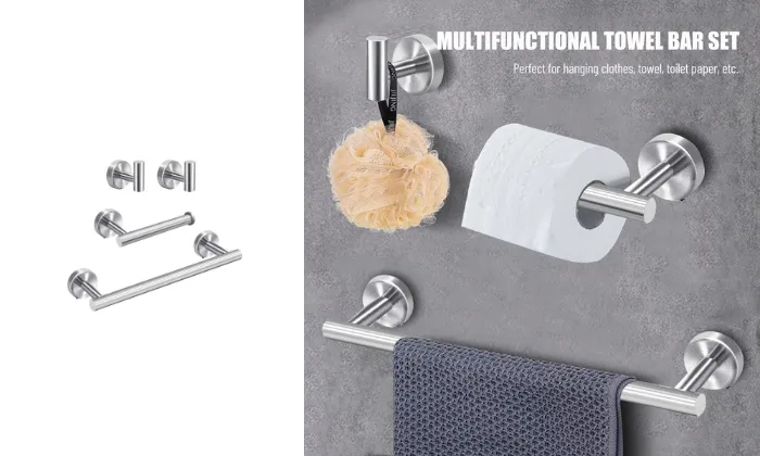 4 Pieces Bathroom Hardware Accessories Set