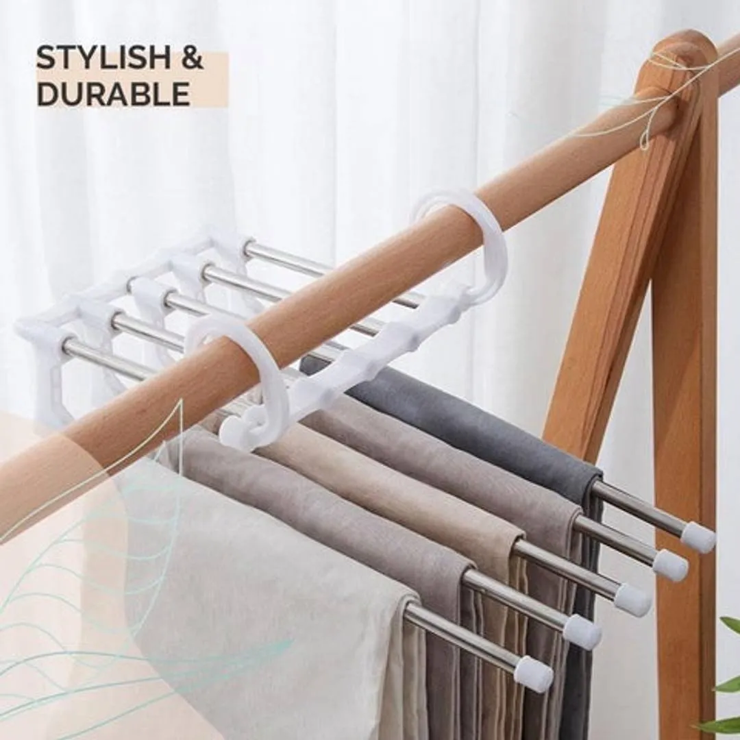 5-In-1 Foldable Hanger Organizer