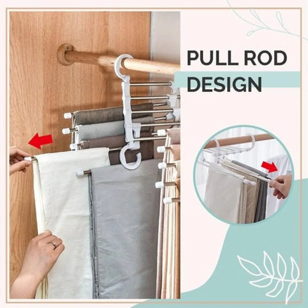 5-In-1 Foldable Hanger Organizer