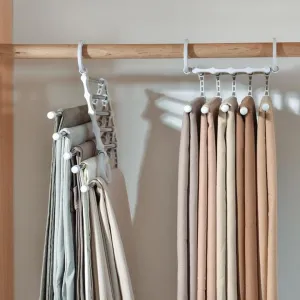 5-In-1 Foldable Hanger Organizer