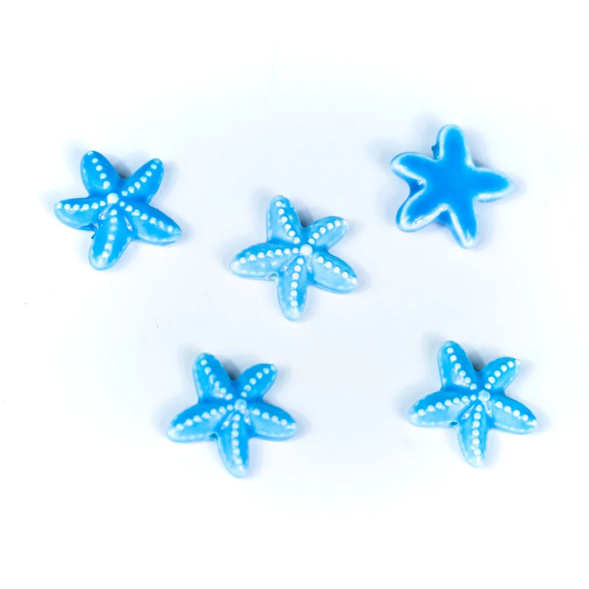 5pcs about 2mm round leather Antique ceramic starfish beads  jewelry supplies jewelry finding D-5-2-2