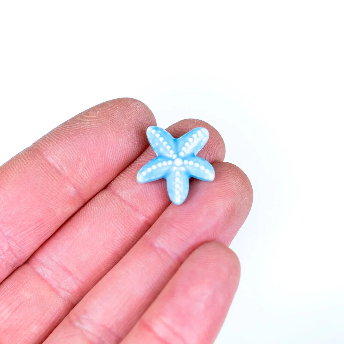 5pcs about 2mm round leather Antique ceramic starfish beads  jewelry supplies jewelry finding D-5-2-2