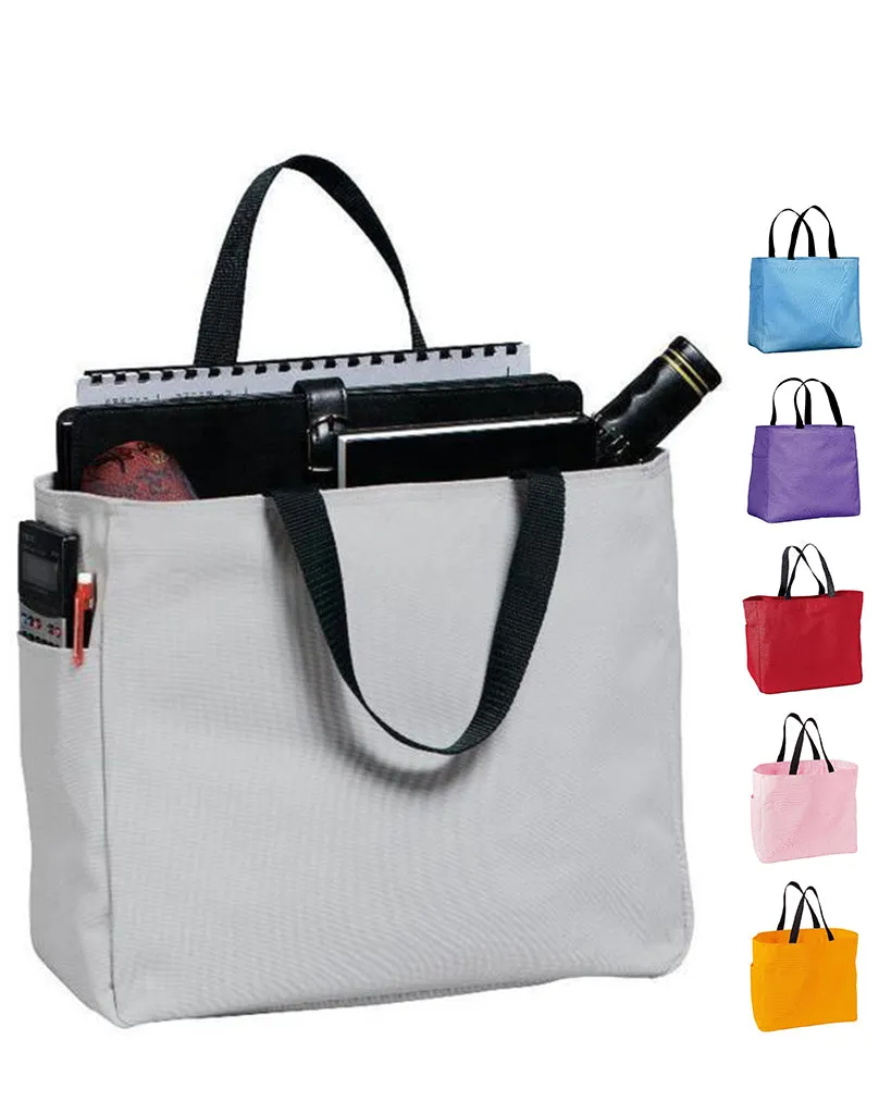 6 ct Polyester Improved Essential Tote Bags Wholesale - By Bundle