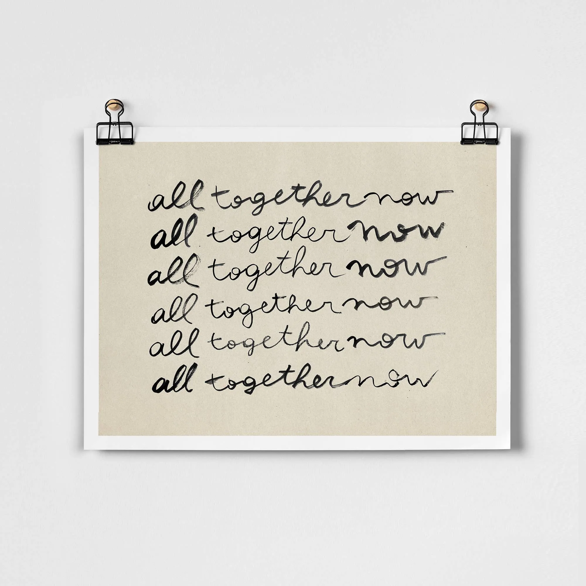 All Together Now Fine Art Print