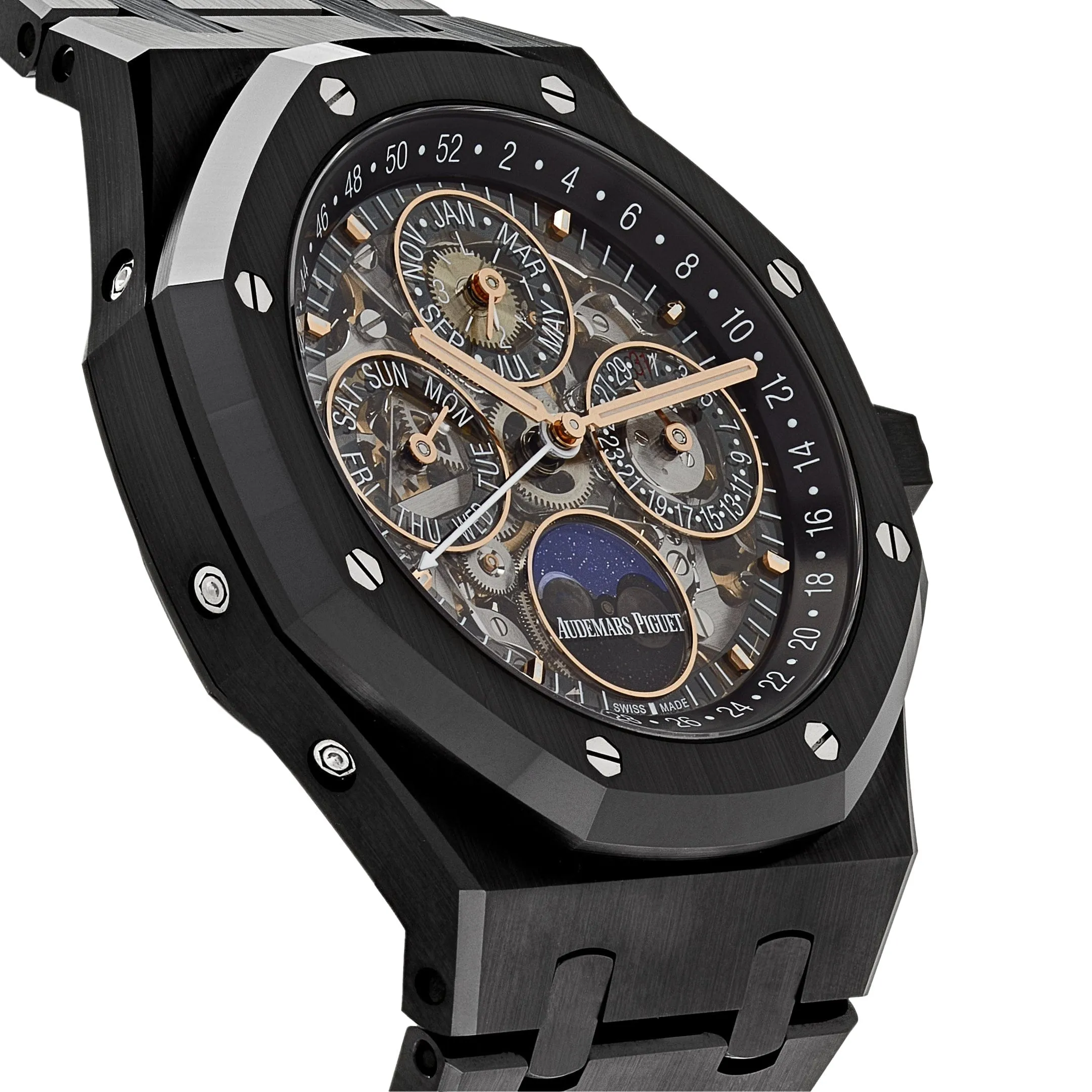 Audemars Piguet Royal Oak Perpetual Calendar 26585CE.OO.1225CE.01 Openworked Black Ceramic