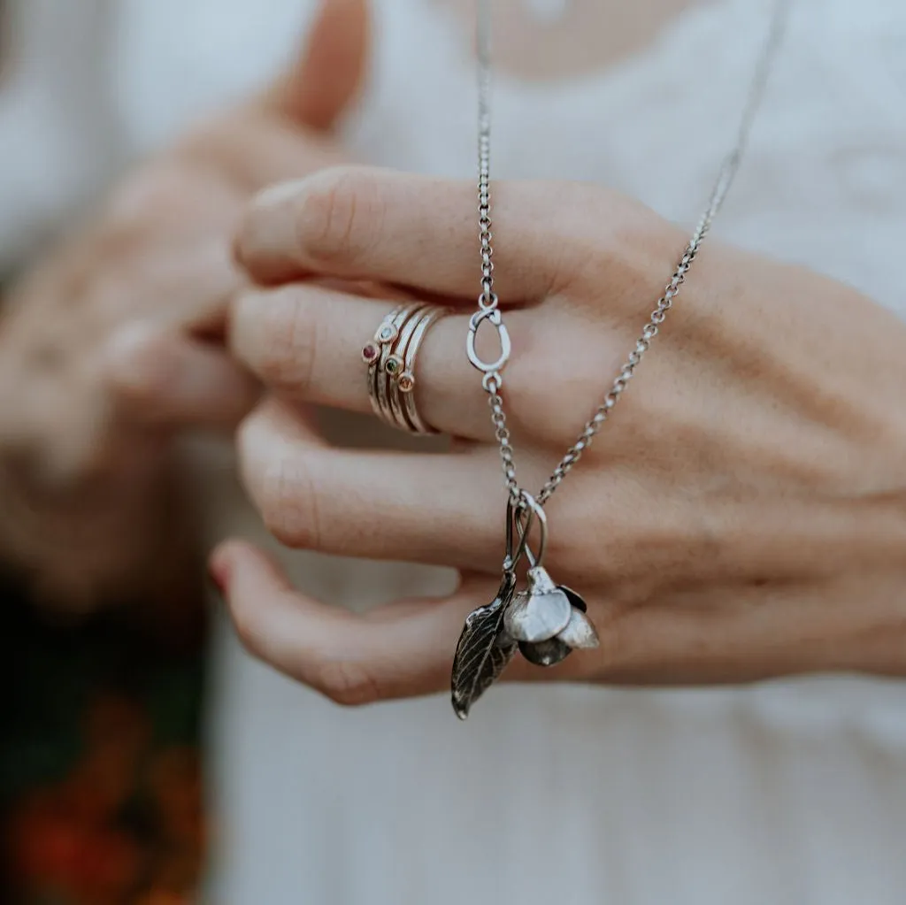 Brittlebush Leaf charm Sterling silver Storyteller Collection