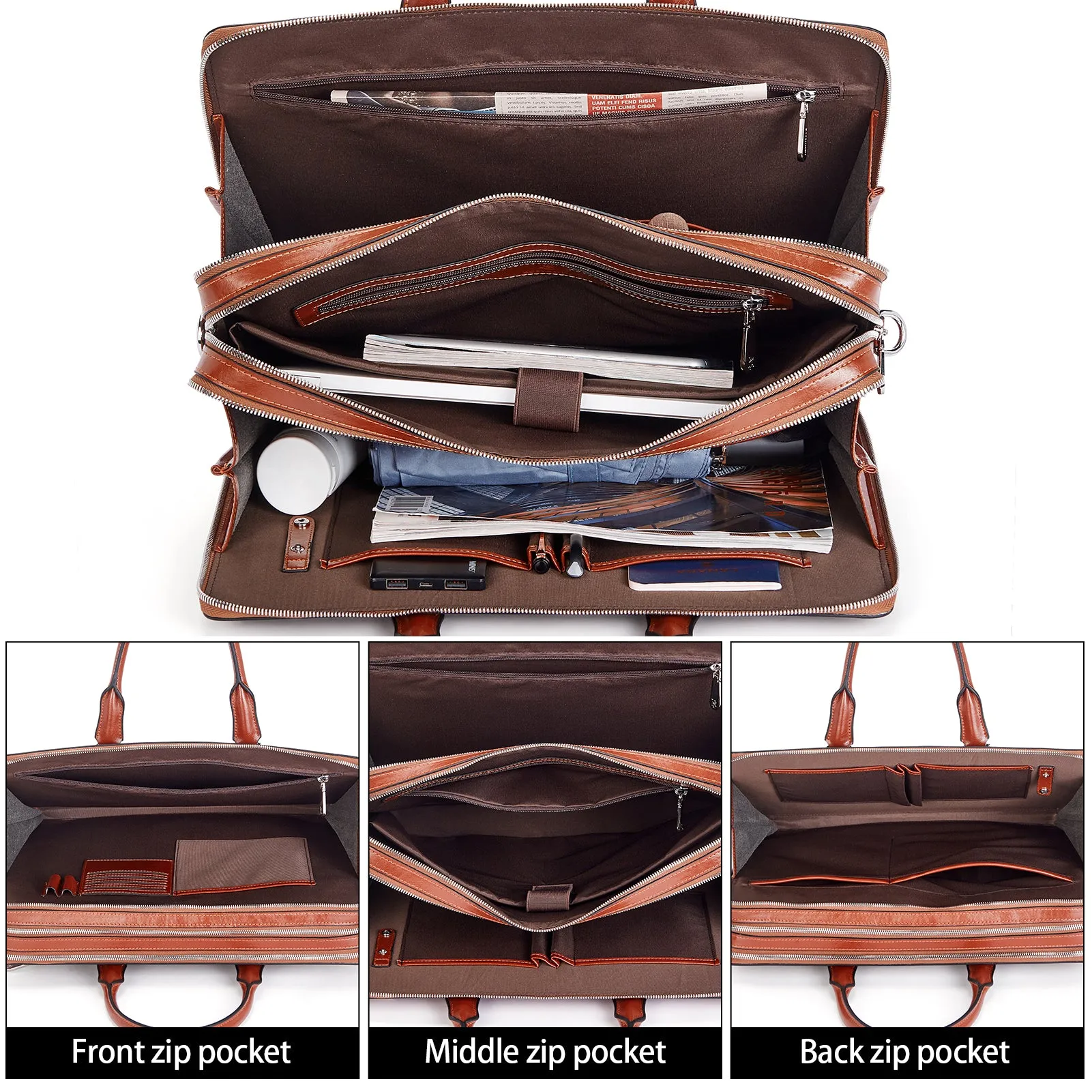 Carol 15.6 Inch Laptop Briefcase — Business Trips