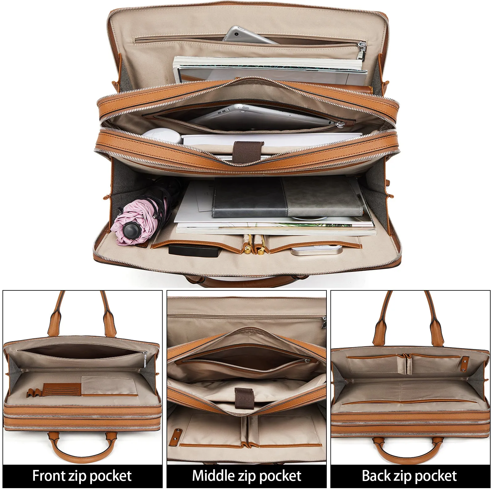 Carol 15.6 Inch Laptop Briefcase — Business Trips