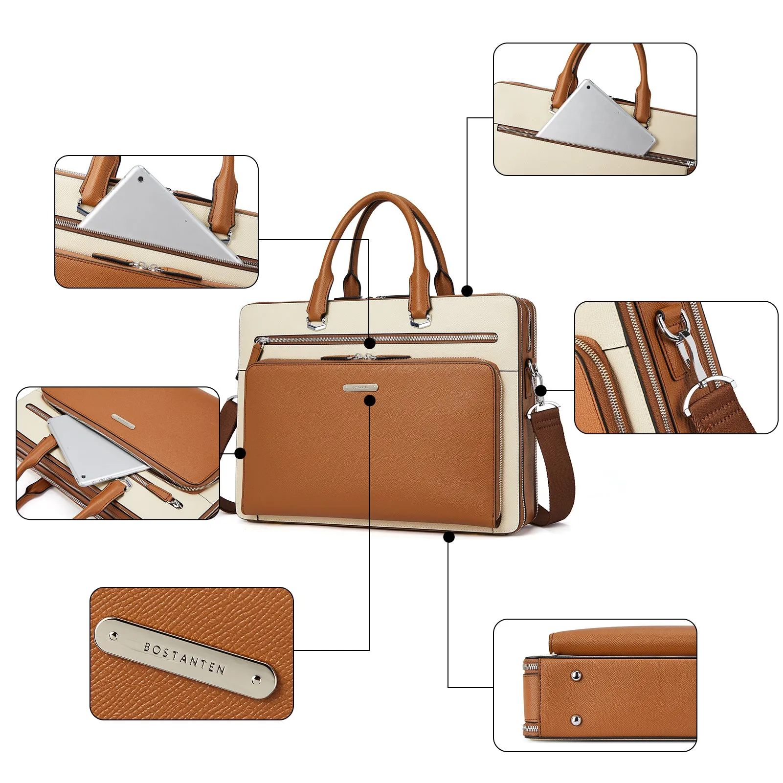 Carol 15.6 Inch Laptop Briefcase — Business Trips