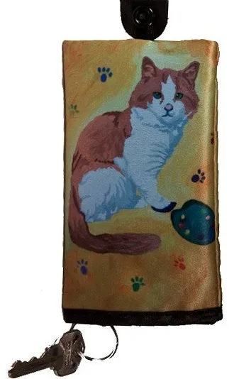 Cat Key Case - Paw in the Paint