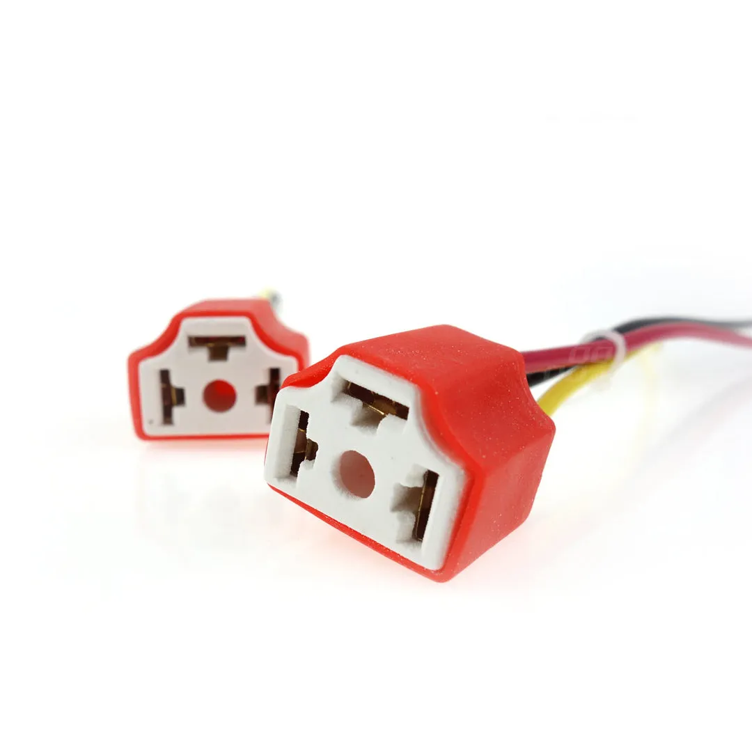 Ceramic H4 Bulb Sockets / Pack of 2