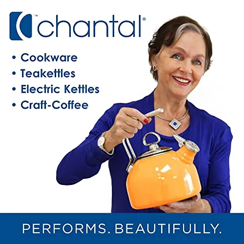 Chantal Enameled Cast Iron Cookware, 7 quart Dutch Oven, Cobalt Blue