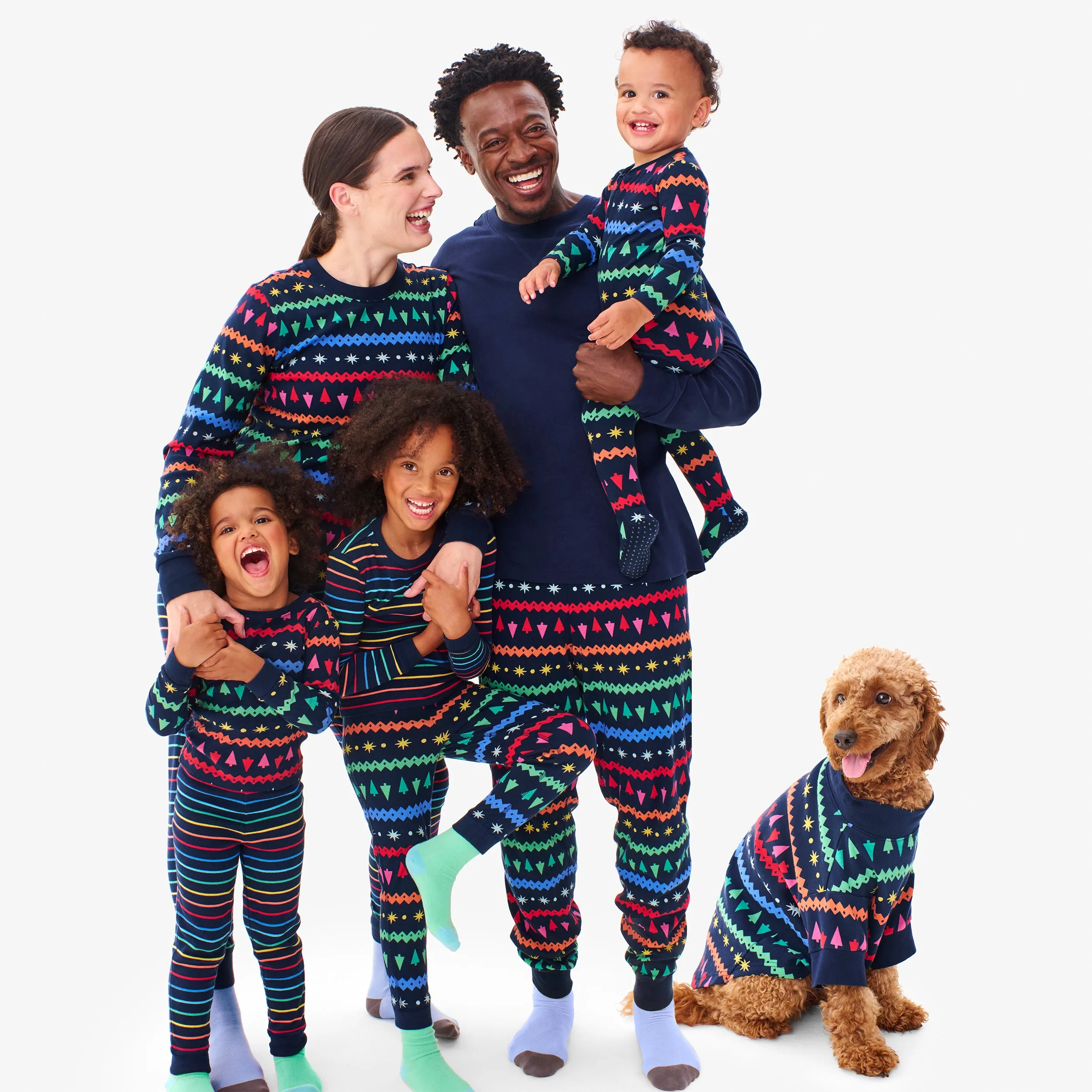 Clearance baby organic zip footie in festive fair isle