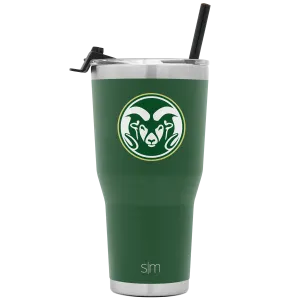 Collegiate Cruiser Tumbler with Flip Lid and Straw