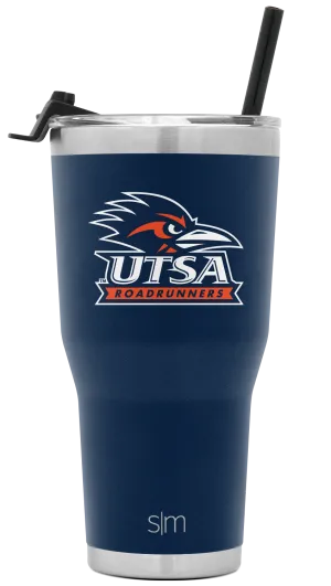 Collegiate Cruiser Tumbler with Flip Lid and Straw