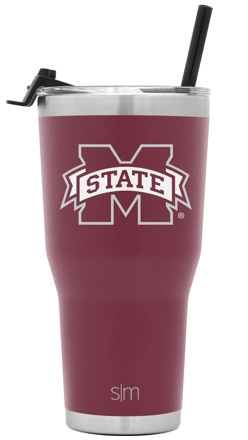 Collegiate Cruiser Tumbler with Flip Lid and Straw