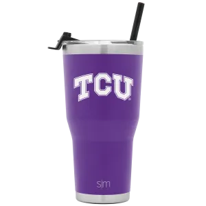 Collegiate Cruiser Tumbler with Flip Lid and Straw