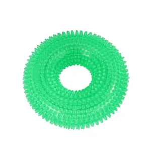 Donut Squeaky Toy - Green