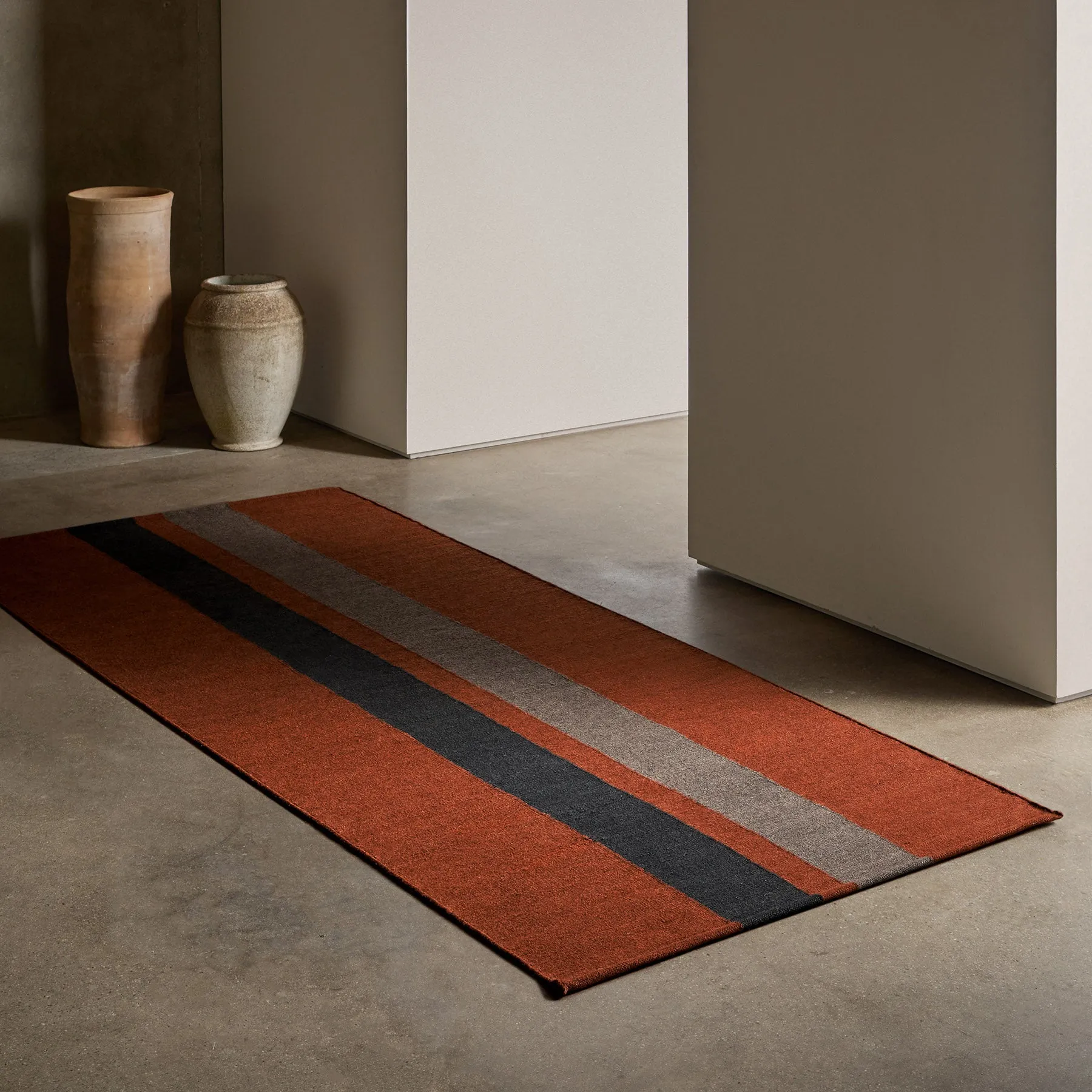 Double Stripe Runner - Ochre/Black Marle/Flint