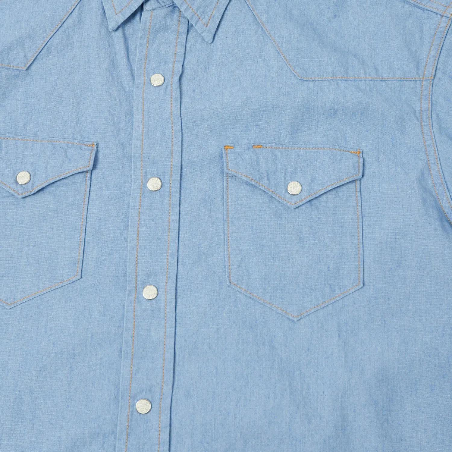 Dubbleworks Lot. 43001 Western Shirt - Sax Blue