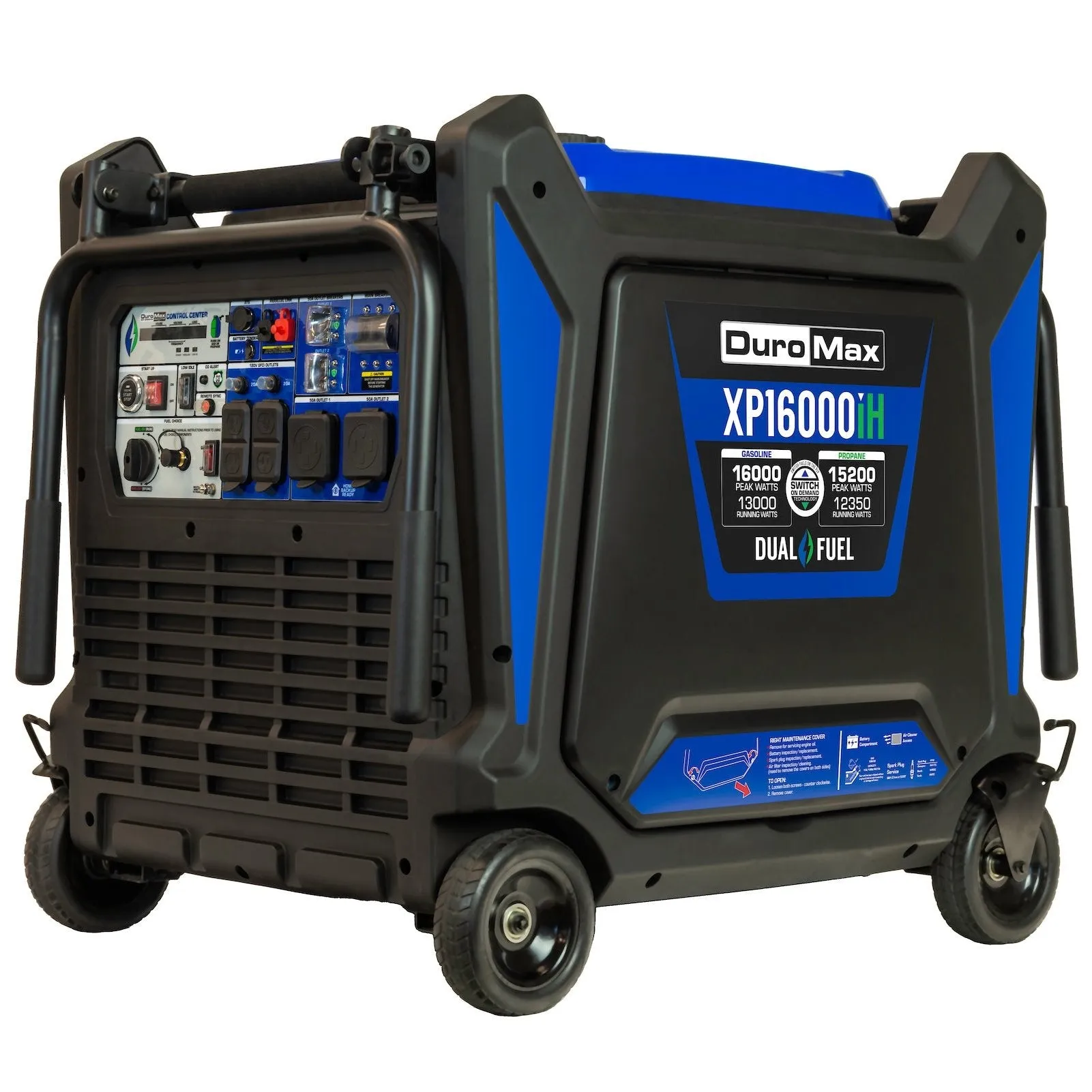 DuroMax XP16000iH 16,000 Watt Dual Fuel Portable Inverter Generator w/ CO Alert