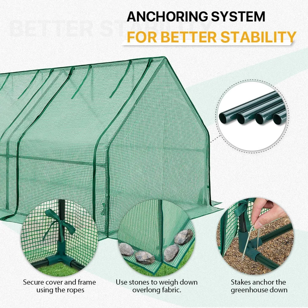 EAGLE PEAK Mini Garden Portable Greenhouse,96"x36"x36"