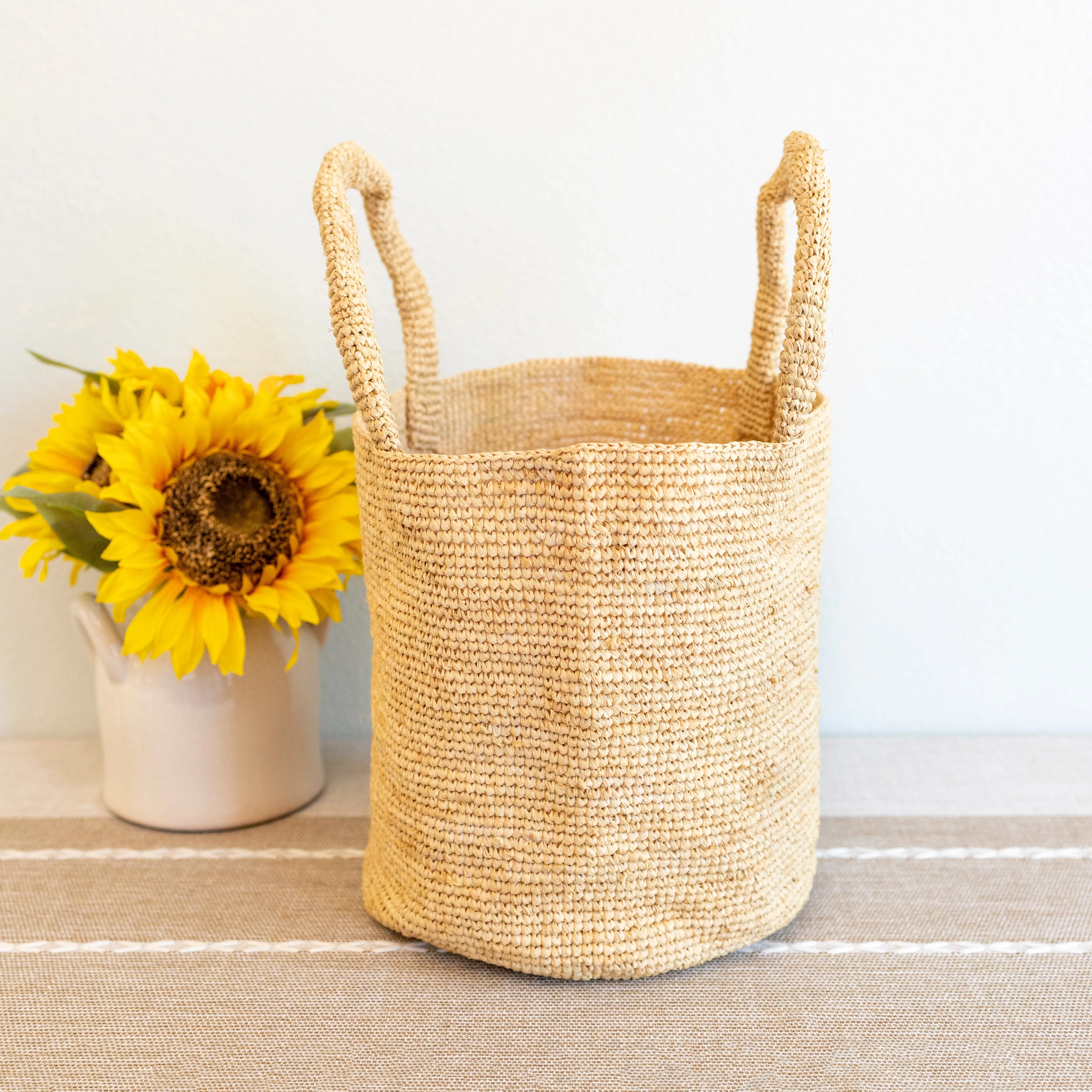 Elena Handbags Summer Fashion Raffia Basket Bag