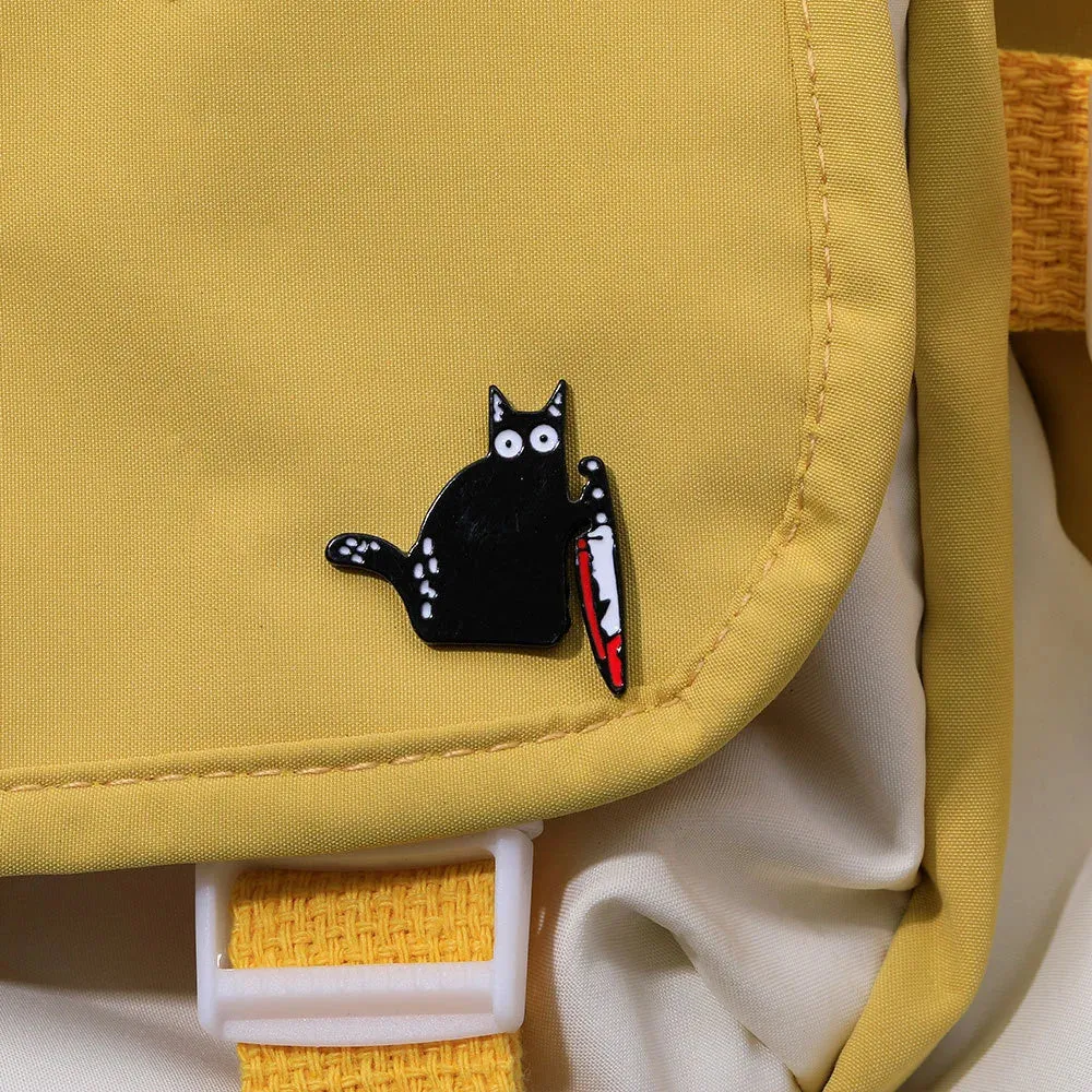 Enamel Pin - Black Cat Club