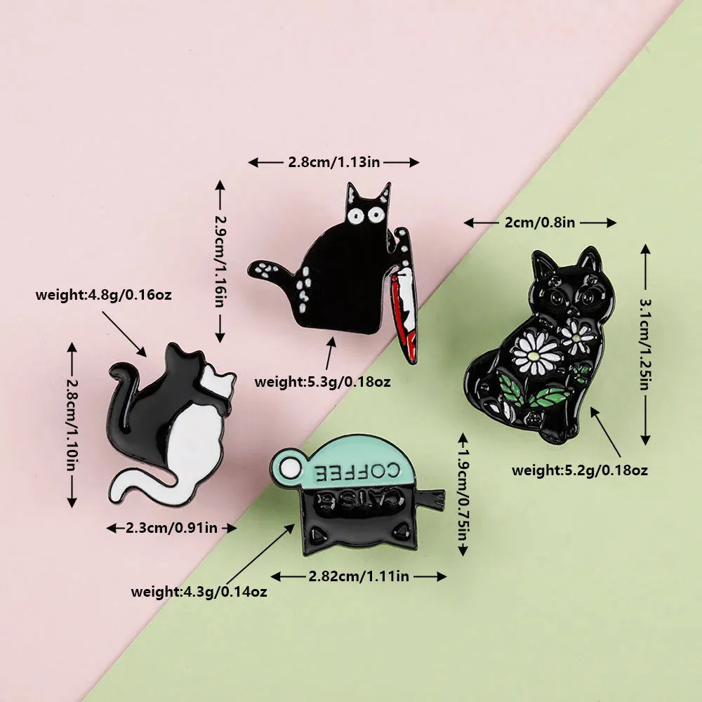 Enamel Pin - Black Cat Club