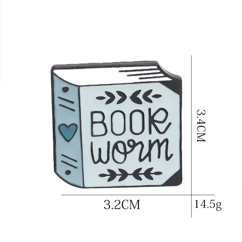 Enamel Pin - Book Worm