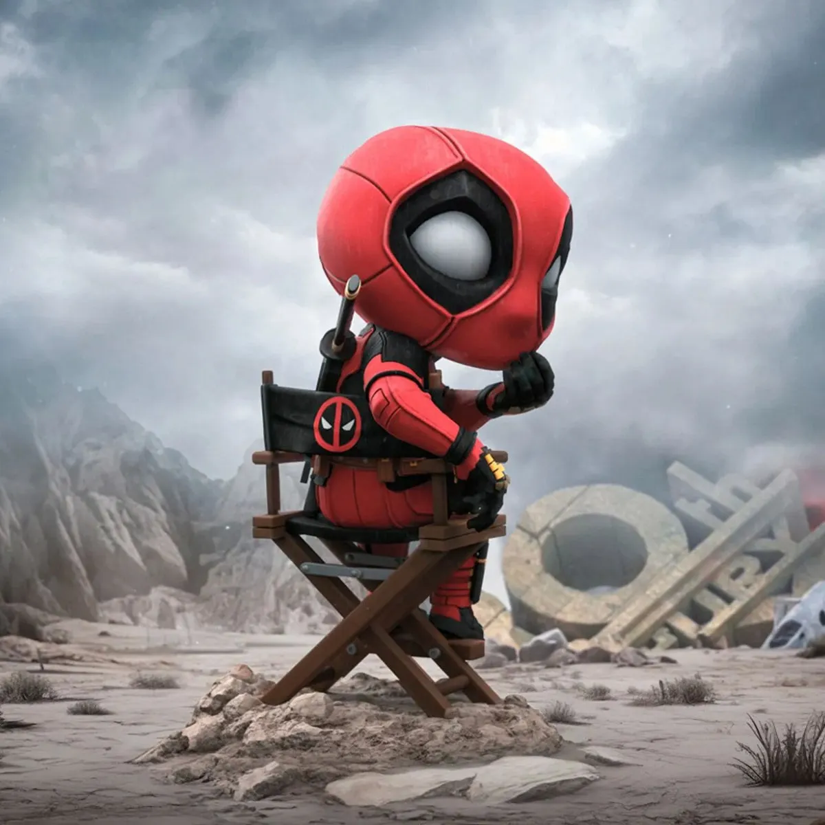 HiPlay Iron Studios MiniCo Series, Deadpool, Figurine Height 15cm