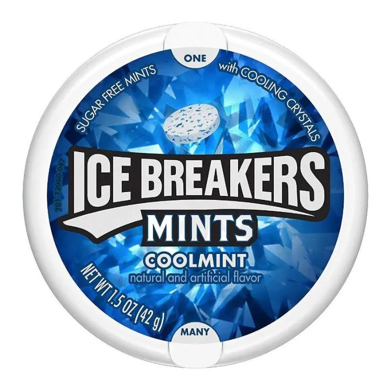 Ice Breakers Sugar Free Mints, Cool Mint 8 ct each - 24 Pack ( 192 ct )