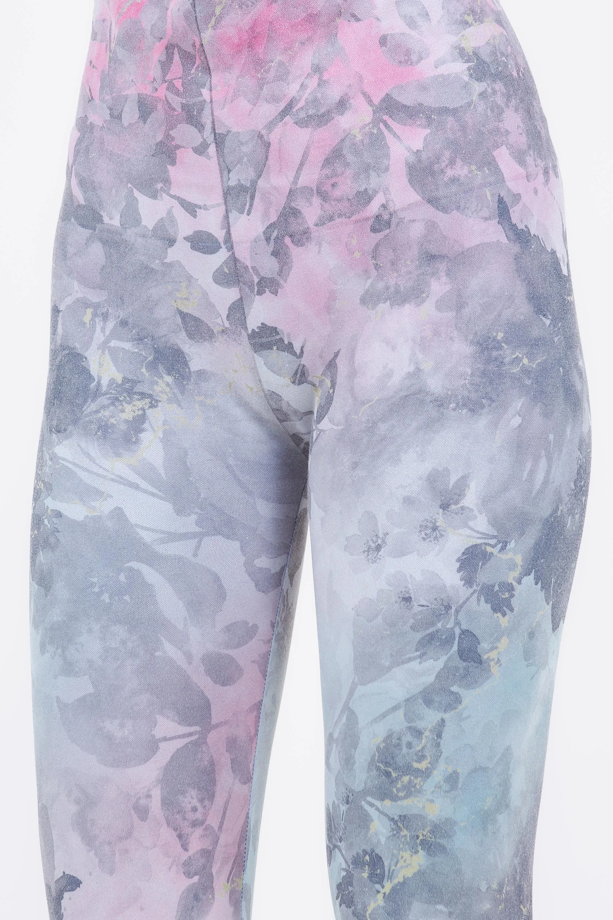 Inky Floral Pastel Mist Legging Printed Leggings