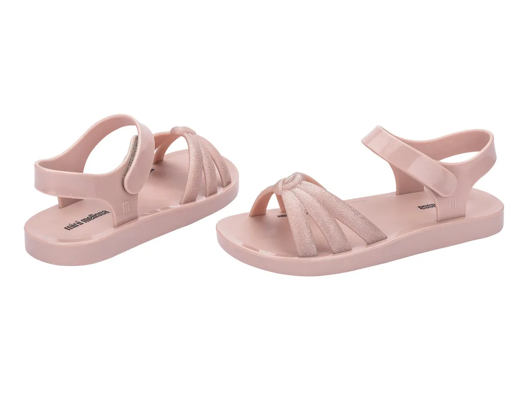 Mini Melissa Precious Girls Pink Knot Sandals