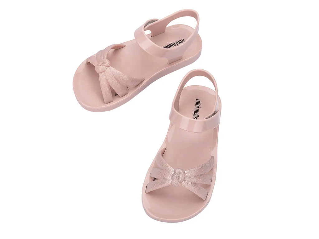 Mini Melissa Precious Girls Pink Knot Sandals