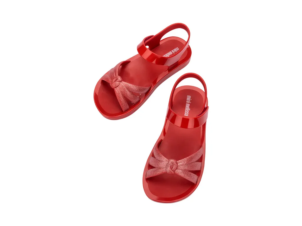 Mini Melissa Precious Girls Red Knot Sandals