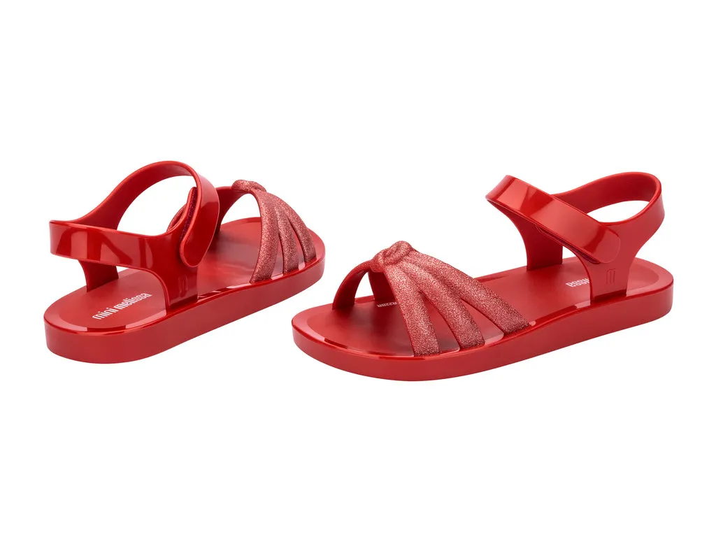 Mini Melissa Precious Girls Red Knot Sandals