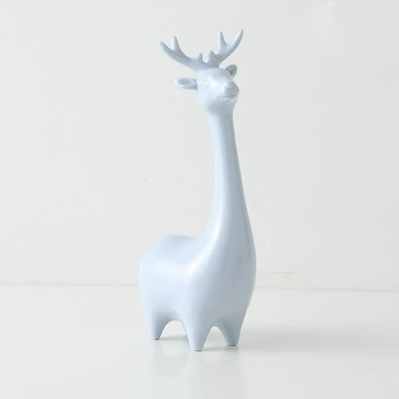 Minimalist Nordic-Style Handmade Ceramic Animal Decoration