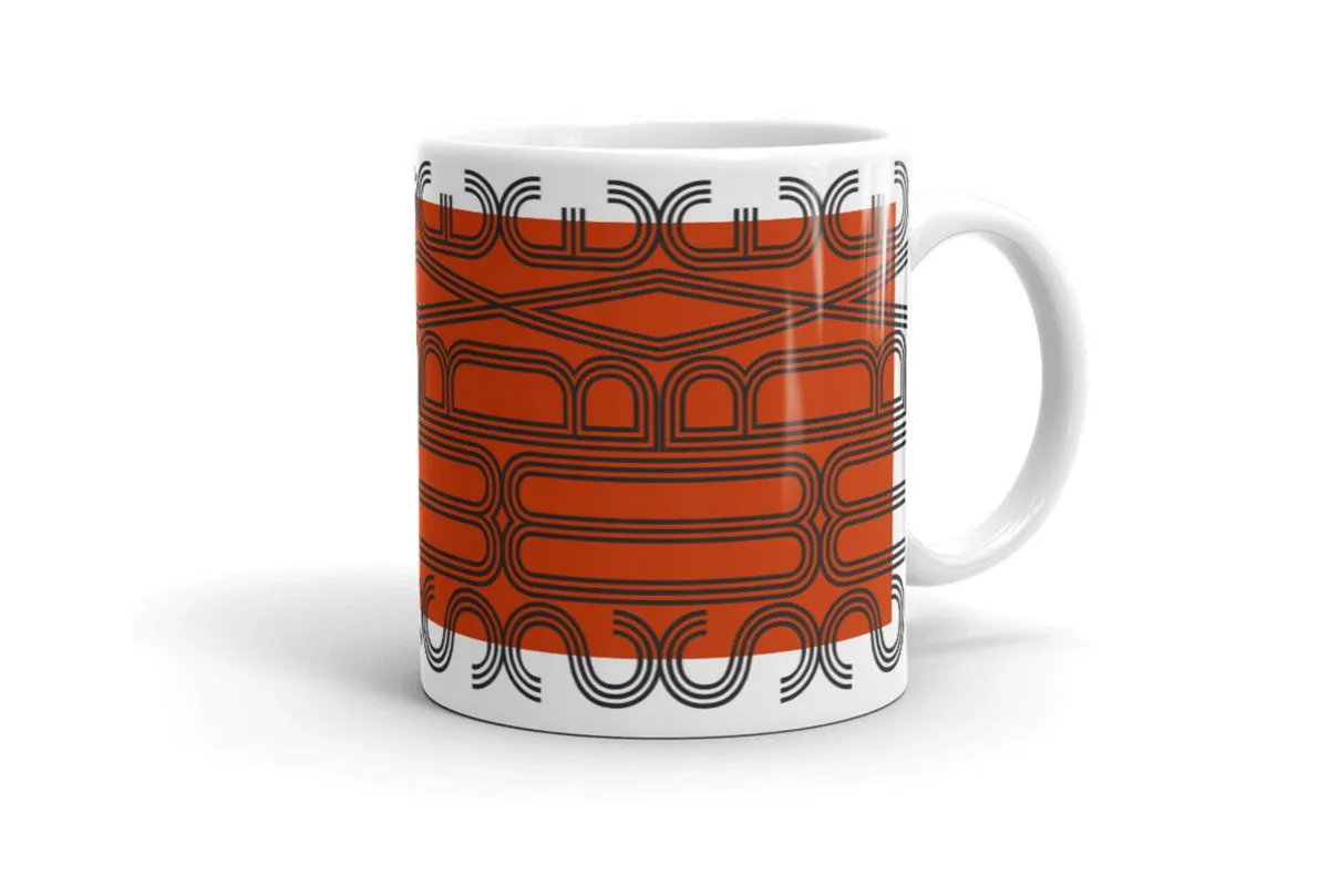 mug : MODERNE / brick red