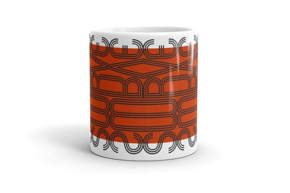 mug : MODERNE / brick red