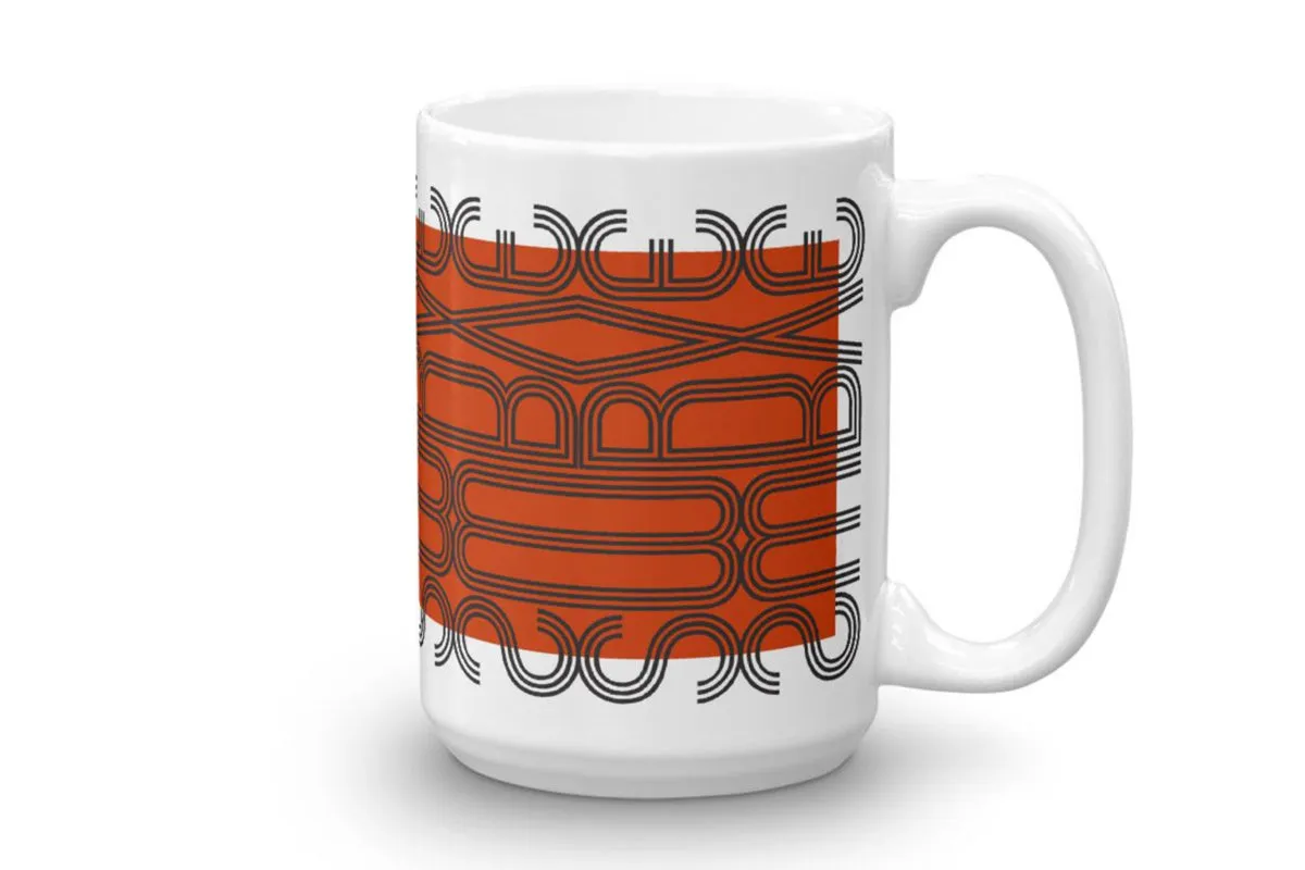 mug : MODERNE / brick red