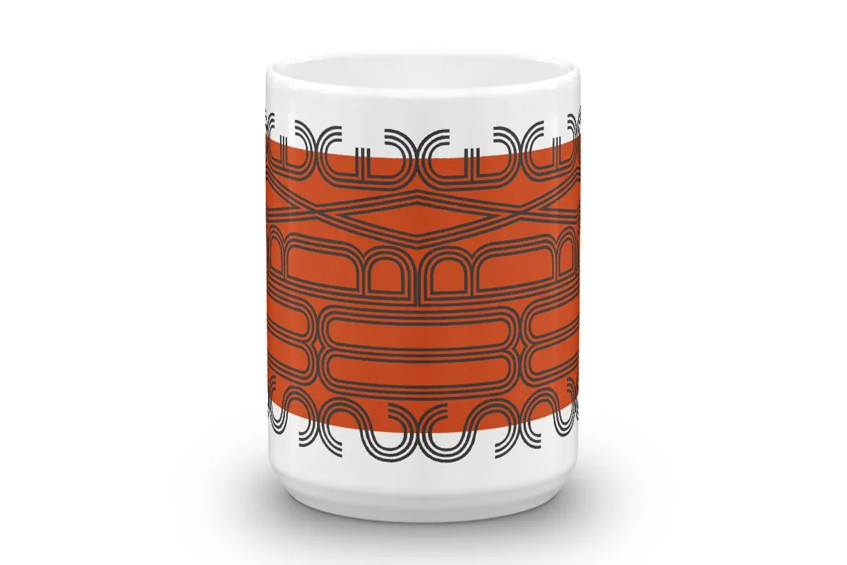 mug : MODERNE / brick red