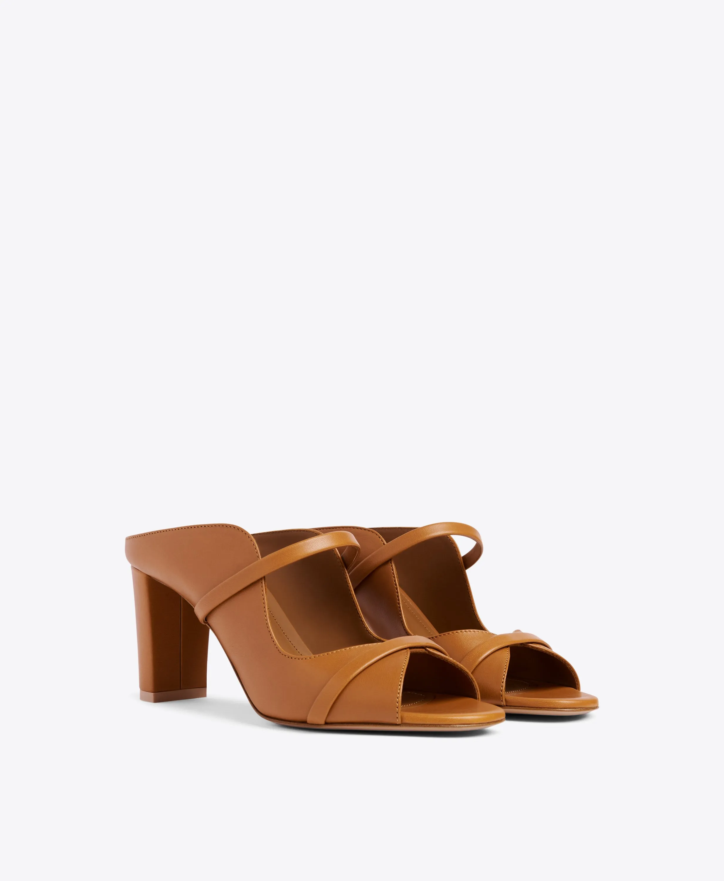 Norah 70 Brown Leather Sandals