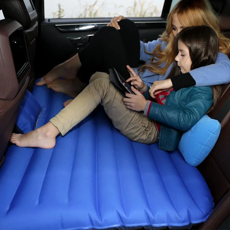 Pittman Outdoors AirBedz Inflatable Rear Seat Air Mattress Fits SUV’s & Full Size Trucks Blue